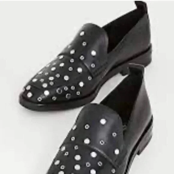 NWT in Box 3.1 Phillip Lim Women's Alexa Studded Apron Toe Black Loafer … - Picture 6 of 12